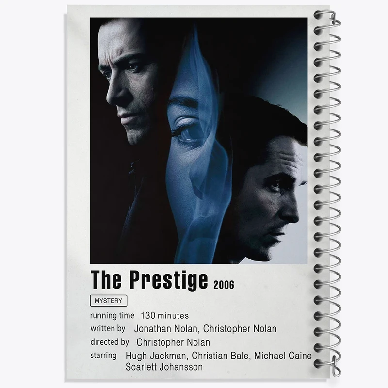دفتر شطرنجی 50 برگ خندالو طرح پرستیژ (The Prestige) کد F11324