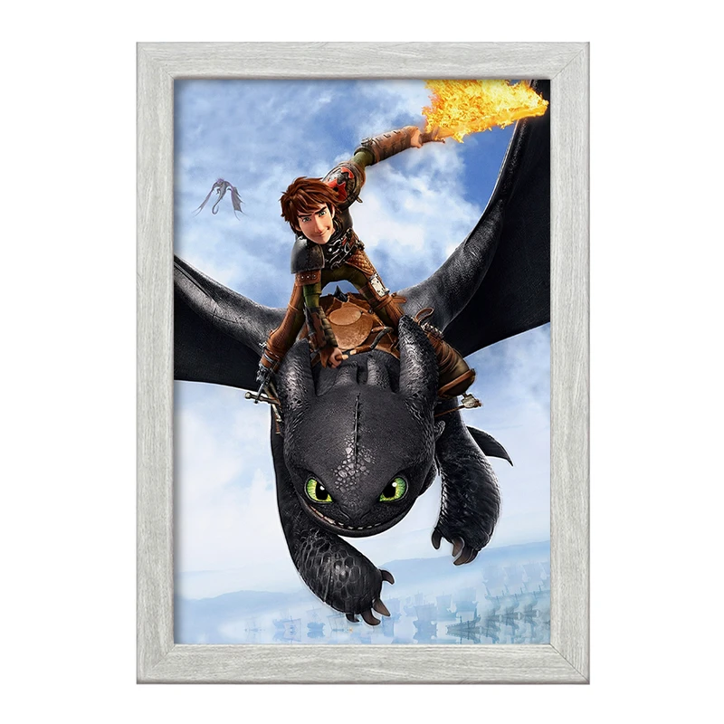 تابلو خندالو طرح اژدها سواران DreamWorks Dragons  کد 13755