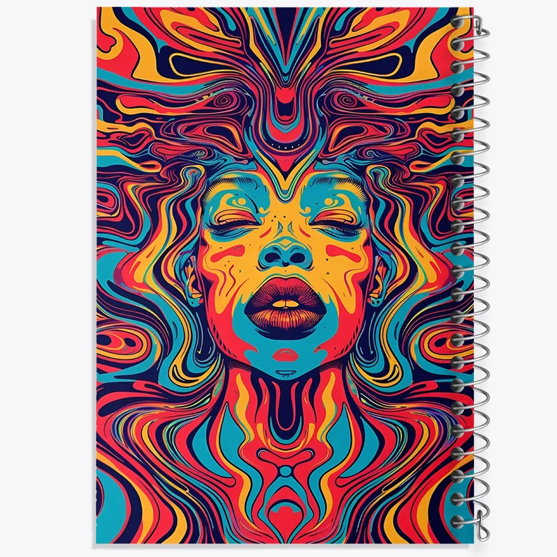 دفتر مشق 100 برگ خندالو طرح انسان انتزاعی کد F4670