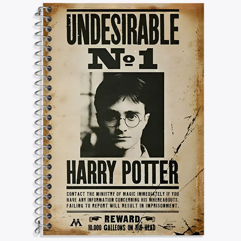 دفتر نت موسیقی 50 برگ خندالو طرح هری پاتر (Harry Potter) کد F8656