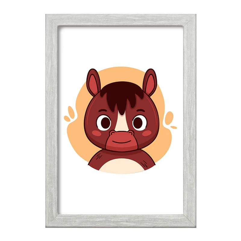 تابلو خندالو طرح اسب حیوانات بامزه کد 37166