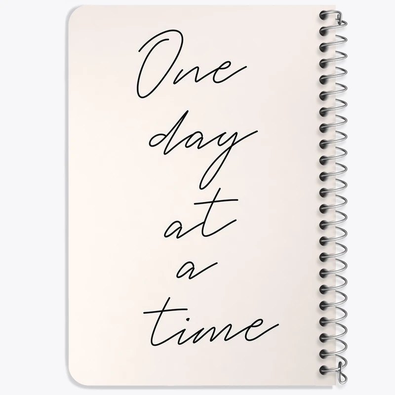 دفتر یادداشت 50 برگ خندالو طرح One Day At A Time کد F670