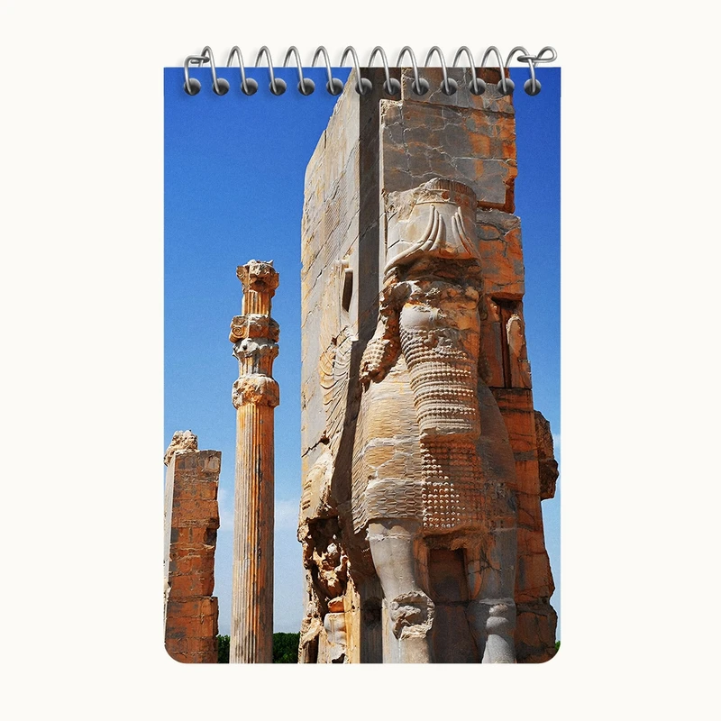 دفتر یادداشت 50 برگ خندالو طرح تخت جمشید کد F6343