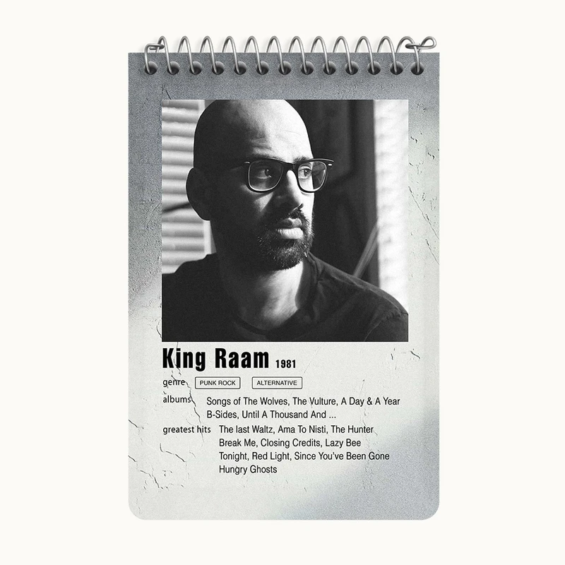 دفتر یادداشت 50 برگ خندالو طرح کینگ رام (King Raam) کد F11224