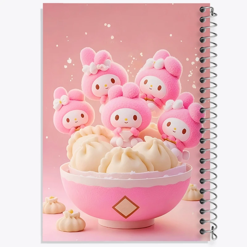 دفتر لیست خرید 50 برگ خندالو طرح کرومی (Kuromi) کد F10298