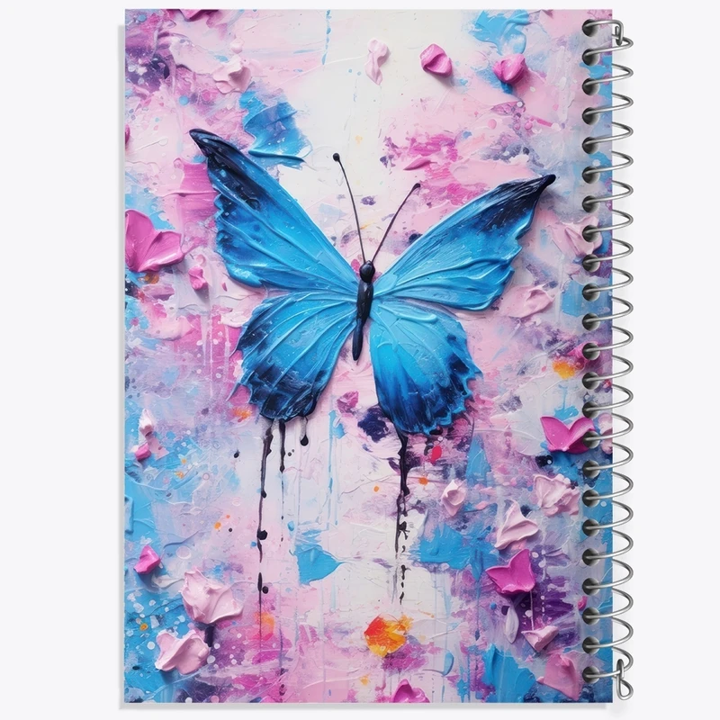 دفتر طراحی 50 برگ خندالو طرح پروانه کد F2703