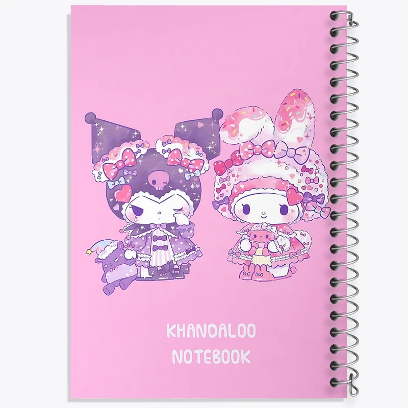 دفتر ژورنال نویسی 50 برگ خندالو مدل نقطه ای طرح کرومی و مای ملودی کد N9070