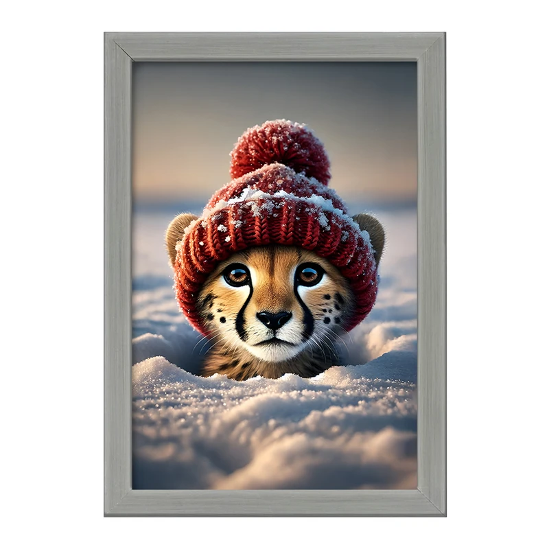 تابلو خندالو طرح یوزپلنگ بامزه کد F11531