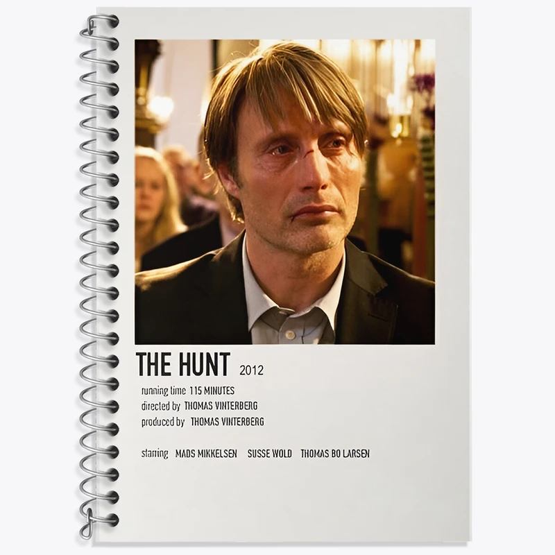 دفتر زبان 50 برگ خندالو مدل سه خط طرح شکار (The Hunt) کد F13080