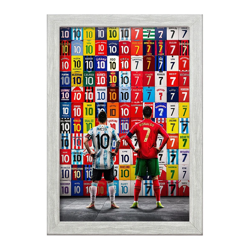 تابلو خندالو طرح مسی و رونالدو کد F1610