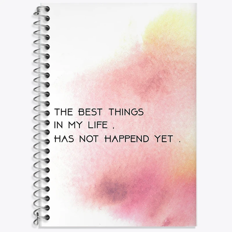 دفتر زبان دوخط 50 برگ خندالو طرح انگیزشی کد F11424