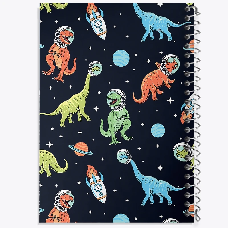 دفتر طراحی 50 برگ خندالو طرح دایناسور کد N555