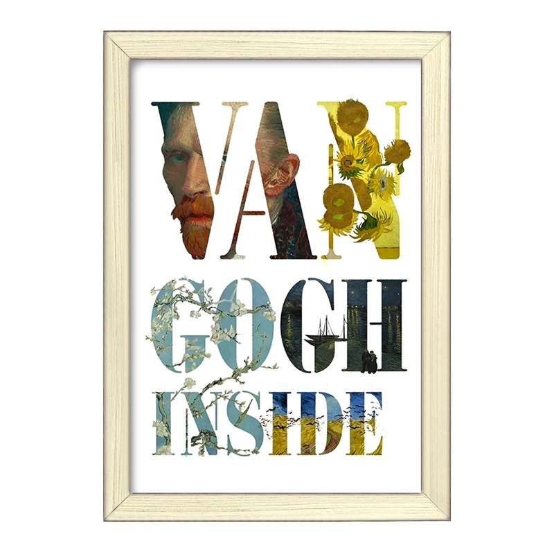 تابلو خندالو طرح ونسان ونگوگ کد F3936