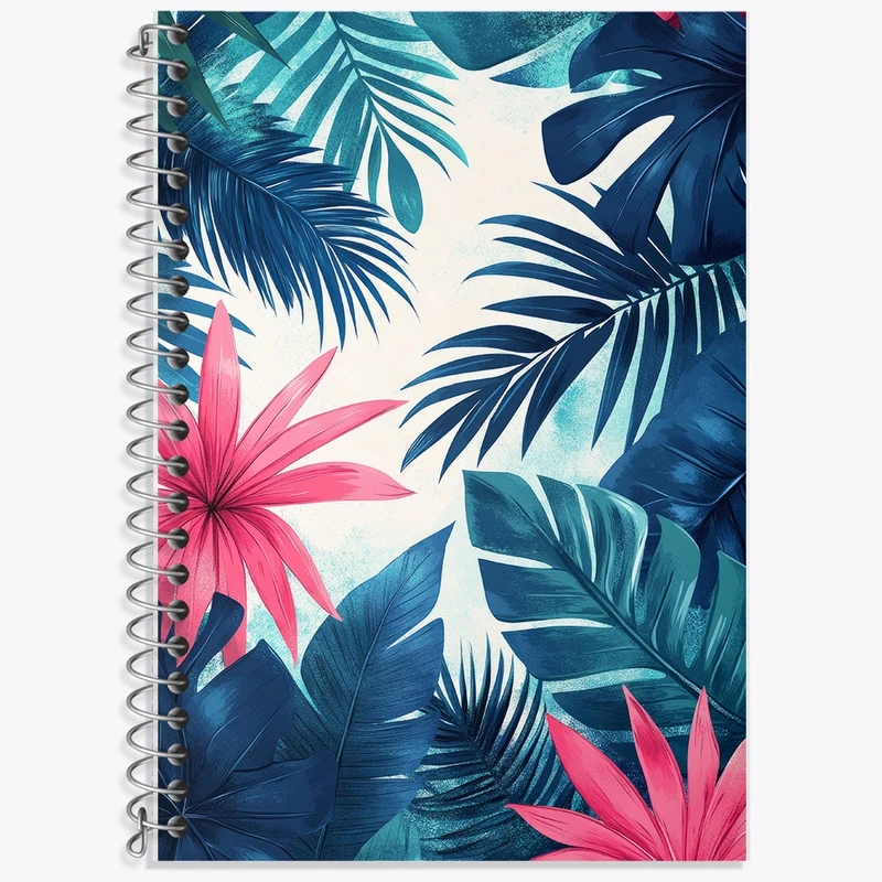 دفتر زبان 50 برگ خندالو مدل سه خط طرح استوایی کد F14118