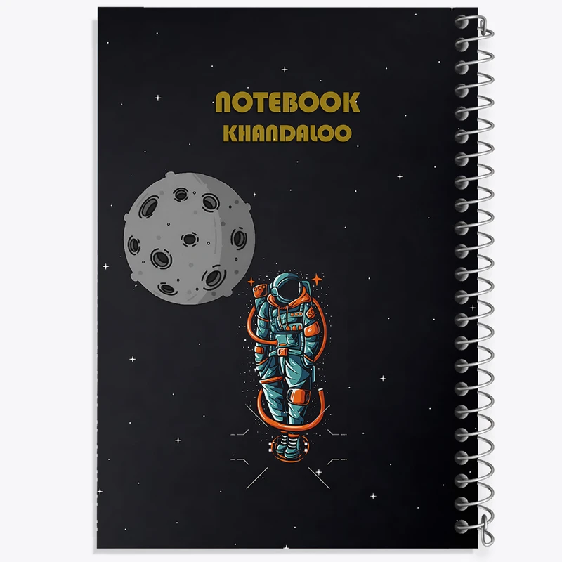 دفتر مشق 100 برگ خندالو طرح فضانورد کد N7701