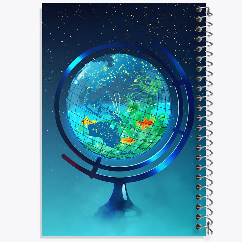 دفتر نقاشی 50 برگ خندالو طرح کره زمین کد N6582