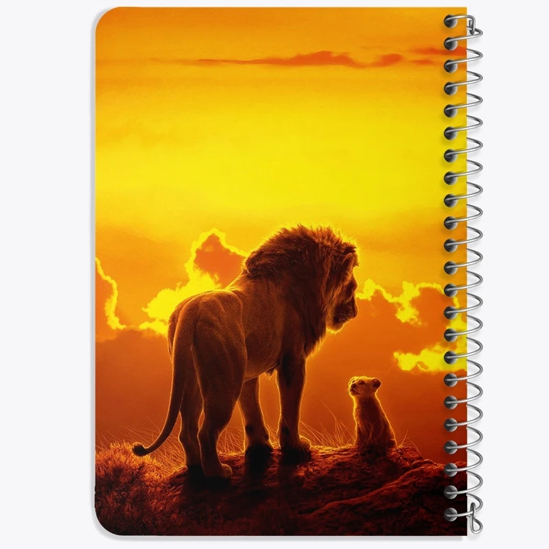 دفتر یادداشت 50 برگ خندالو طرح شیرشاه Lion King  کد 10706