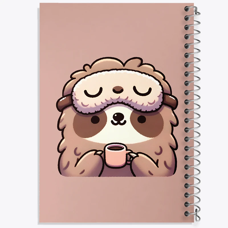 دفتر مشق 50 برگ خندالو طرح تنبل بامزه کد N6503