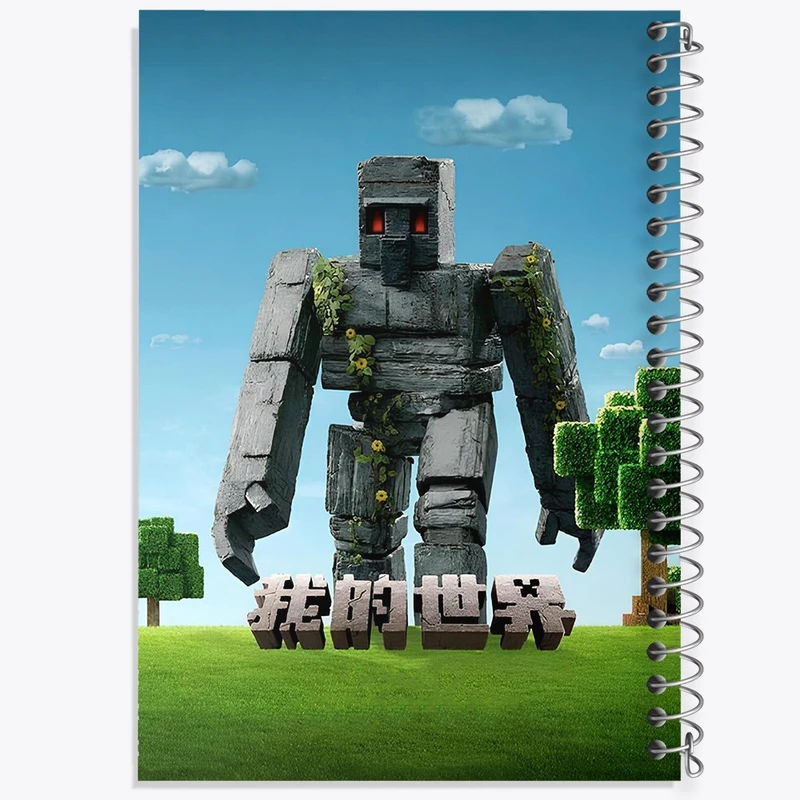 دفتر شطرنجی 50 برگ خندالو طرح ماینکرافت (Minecraft) کد F14385