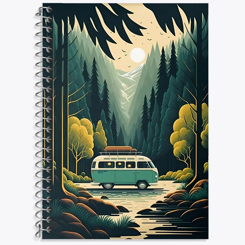 دفتر لغت 50 برگ خندالو طرح فولکس واگن کد F3647