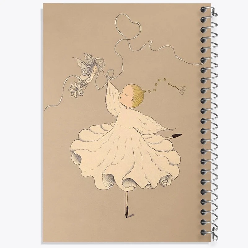 دفتر لیست خرید 50 برگ خندالو طرح باله  دختر کوچولو کد N8476