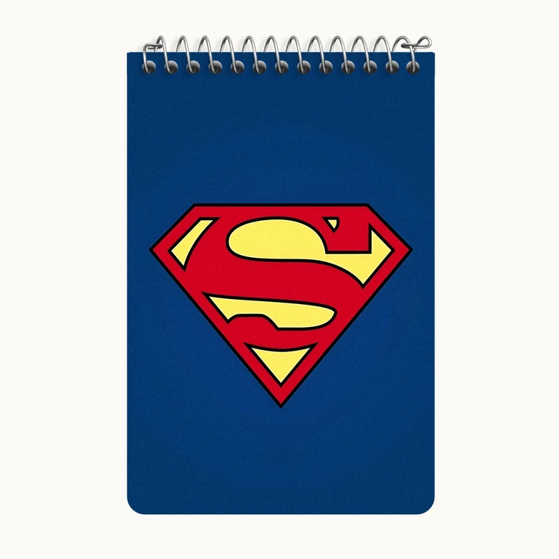 دفتر یادداشت 50 برگ خندالو طرح سوپر من کد F10341