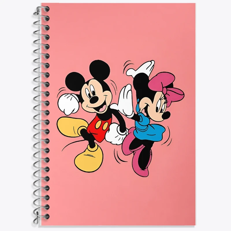 دفتر زبان 50 برگ خندالو مدل سه خط طرح میکی موس کد F8610