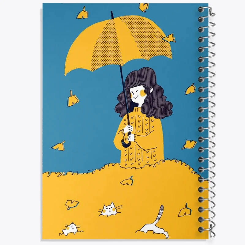 دفتر شطرنجی 50 برگ خندالو طرح دخترانه کد N6371