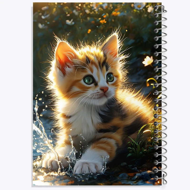 دفتر نقاشی 50 برگ خندالو طرح گربه کد F9468