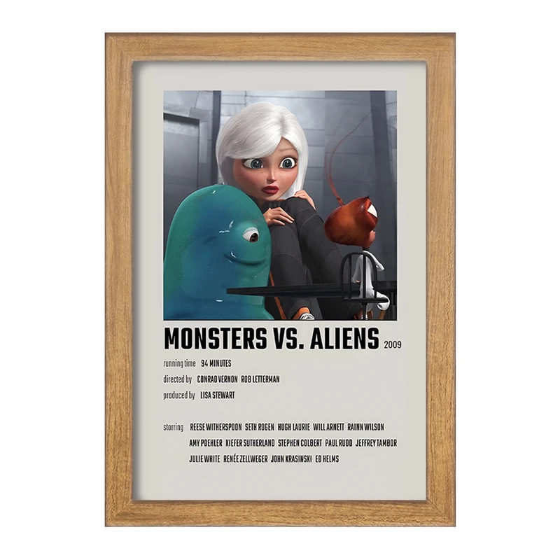 تابلو خندالو طرح هیولاها علیه بیگانگان (Monsters vs. Aliens) کد F13225