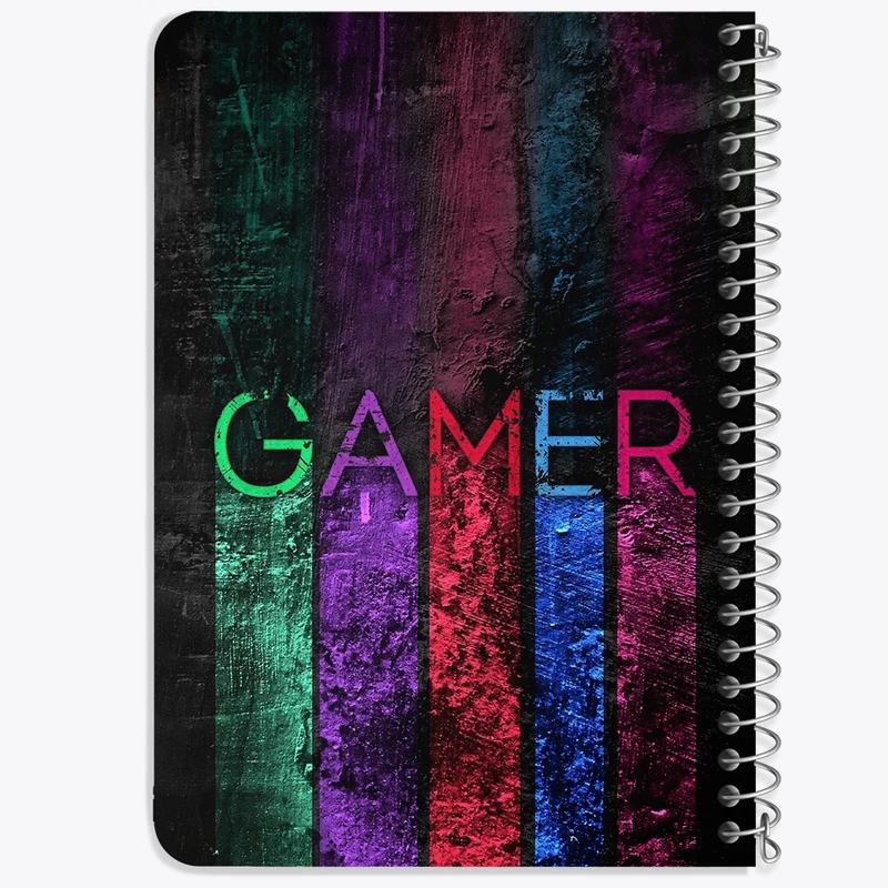 دفتر یادداشت 50 برگ خندالو طرح گیمر Gamer  کد 3881