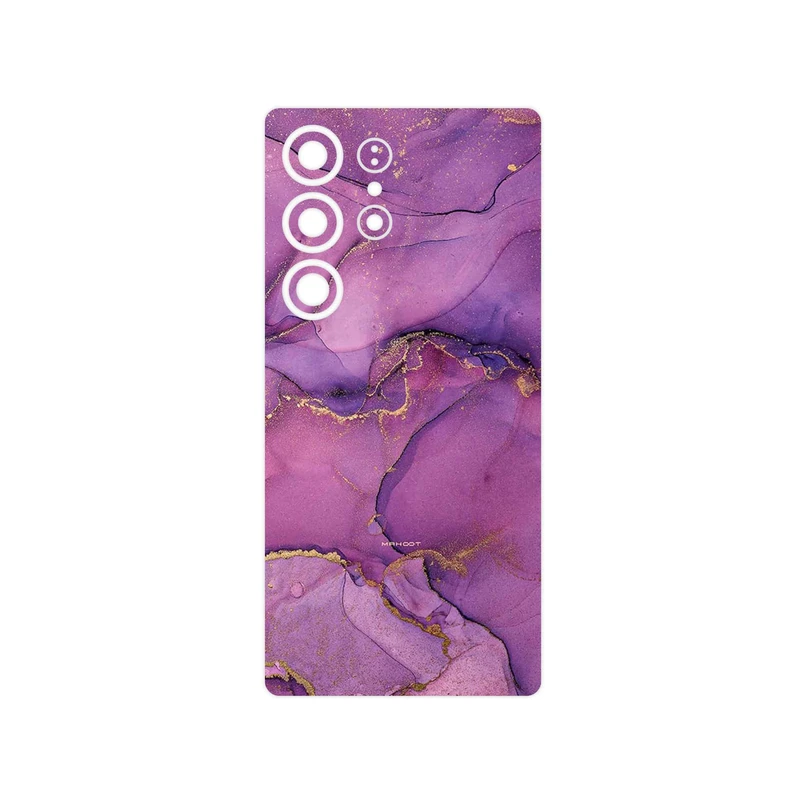 برچسب پوششی ماهوت مدل Purple Marble مناسب برای گوشی موبایل سامسونگ Galaxy S25 Ultra