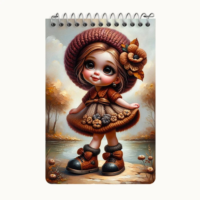 دفتر یادداشت 50 برگ خندالو طرح دخترانه کد F5996