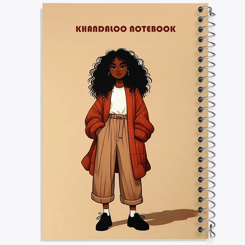 دفتر ژورنال نویسی 50 برگ خندالو مدل نقطه ای طرح دخترانه کد N6313