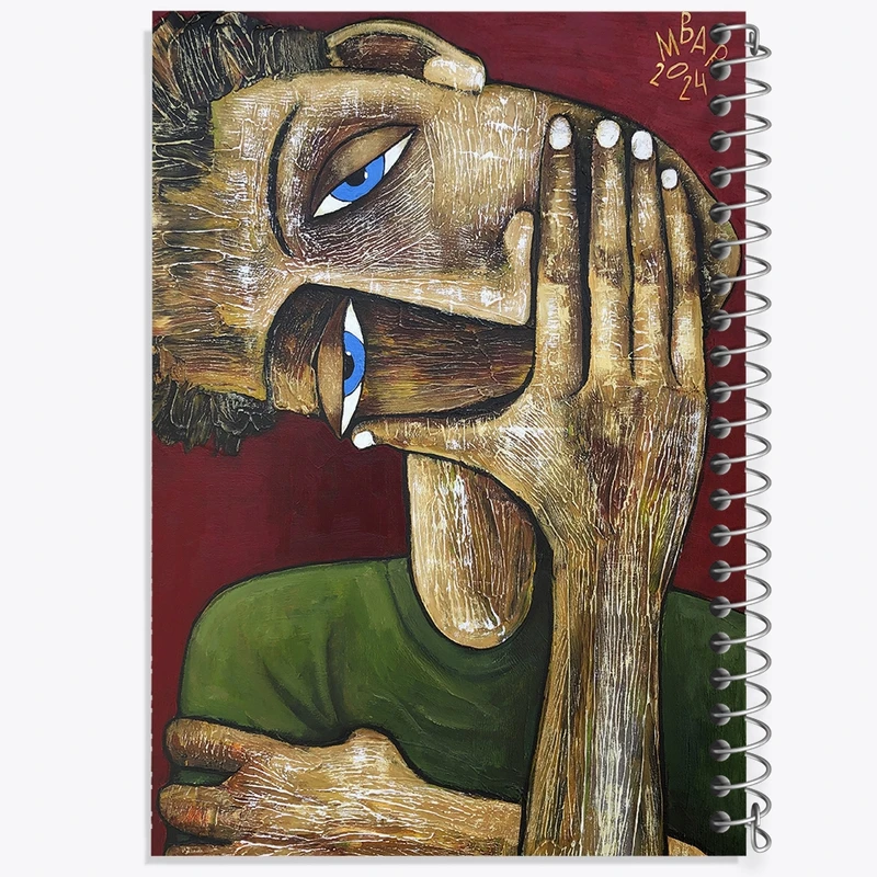 دفتر ژورنال نویسی 50 برگ خندالو مدل نقطه ای طرح نقاشی جاده های کمی پیموده شده‌اند اثر میخائیل بارانوفسکی کد F12292