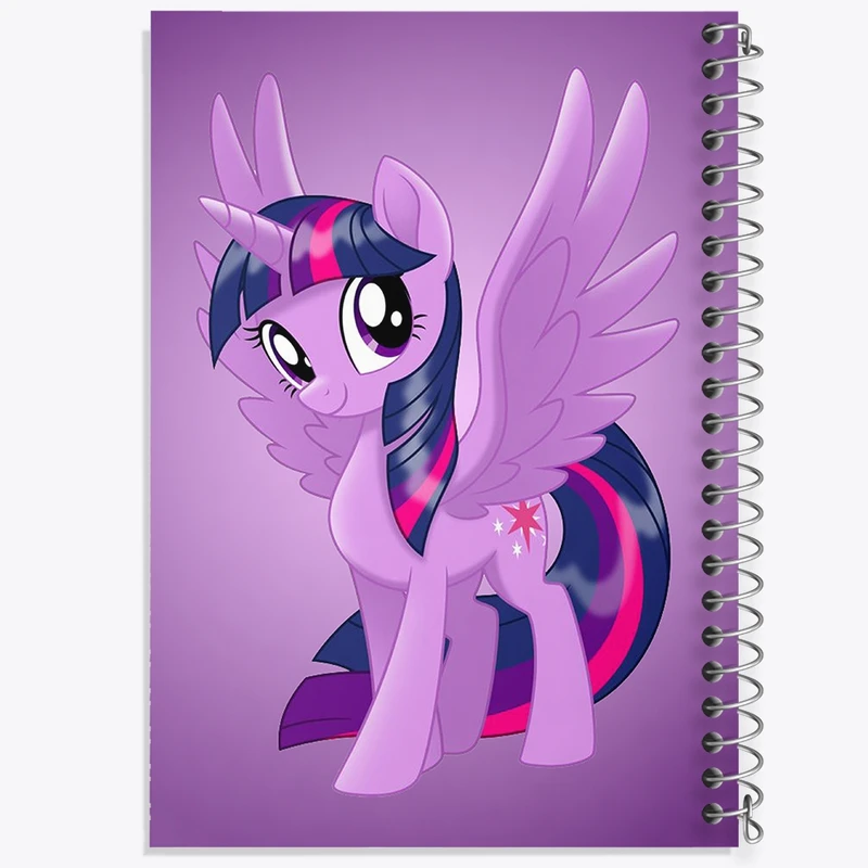 دفتر طراحی 50 برگ خندالو طرح اسب تک شاخ پونی  کد 1074