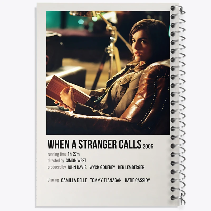 دفتر مشق 100 برگ خندالو طرح When A Stranger Calls کد F13011