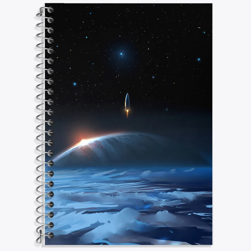 دفتر لغت 50 برگ خندالو طرح فضایی کد F12548