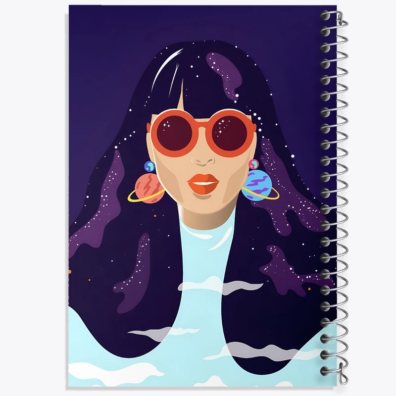 دفتر شطرنجی 50 برگ خندالو طرح دخترانه کد F3716