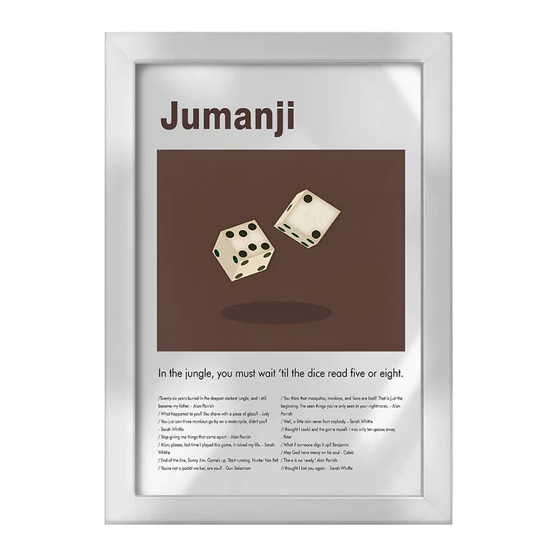 تابلو خندالو طرح جومانجی (Jumanji) کد F13819