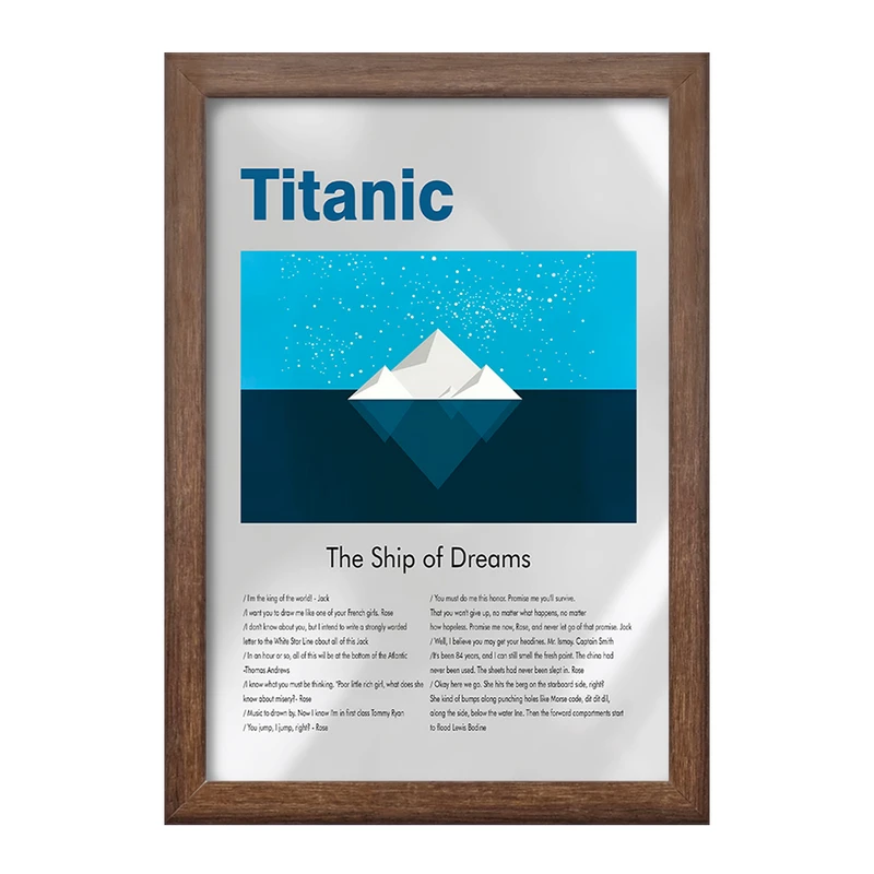 تابلو خندالو طرح تایتانیک (Titanic) کد F13855