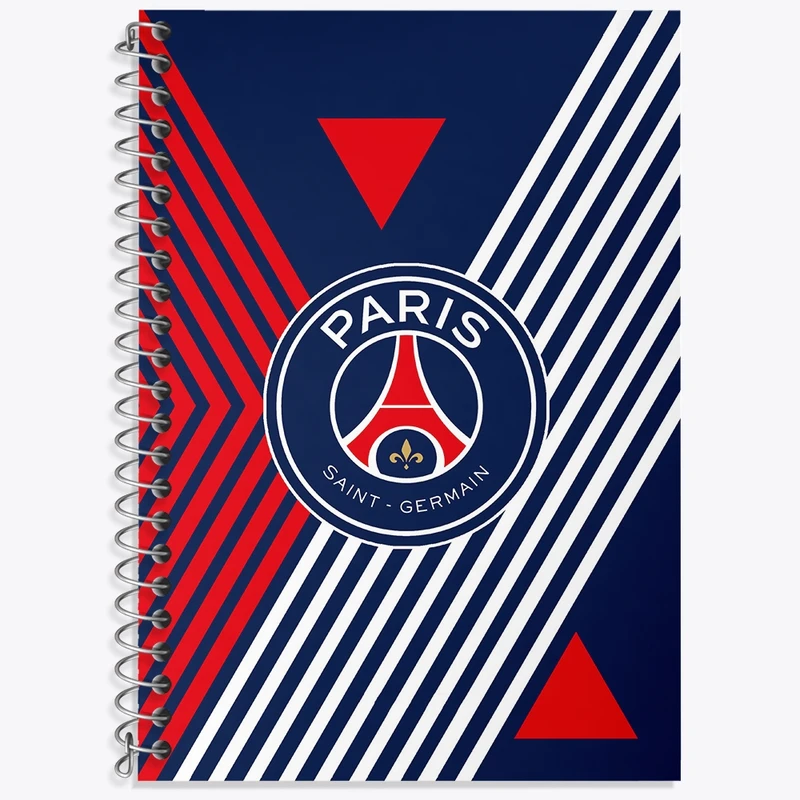 دفتر زبان 50 برگ خندالو مدل سه خط طرح پاری سن ژرمن (Paris Saint Germain) کد N9359