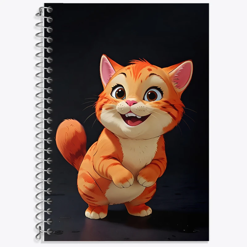 دفتر نت موسیقی 50 برگ خندالو طرح گربه بامزه کد F8588