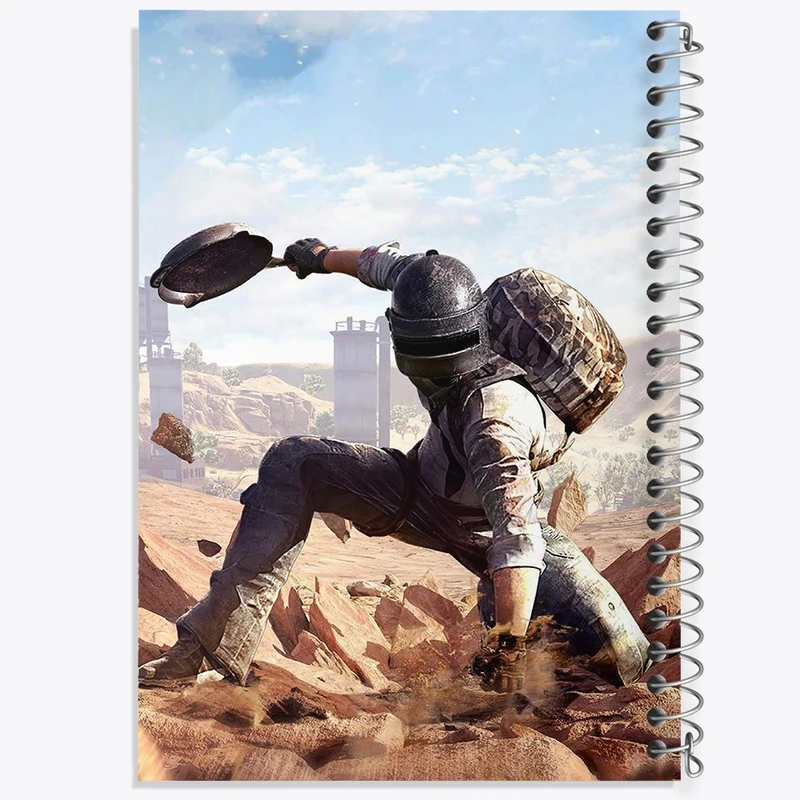 دفتر طراحی 50 برگ خندالو طرح بازی پابجی PUBG  کد 3803