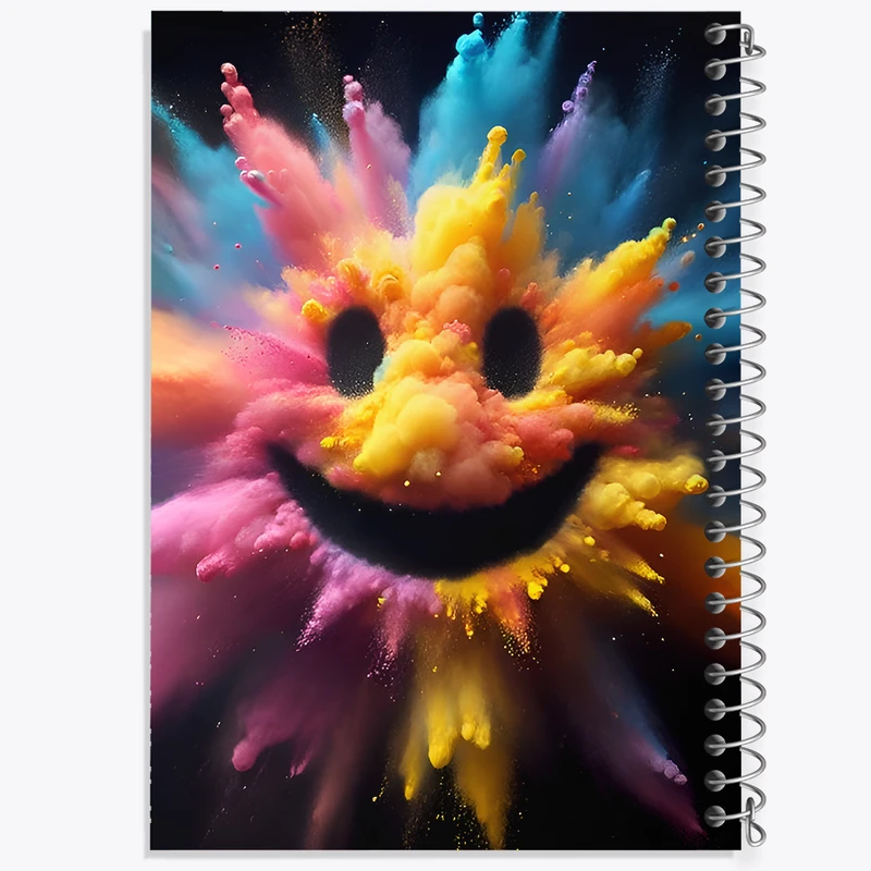 دفتر مشق 100 برگ خندالو طرح ایموجی خنده کد F12028