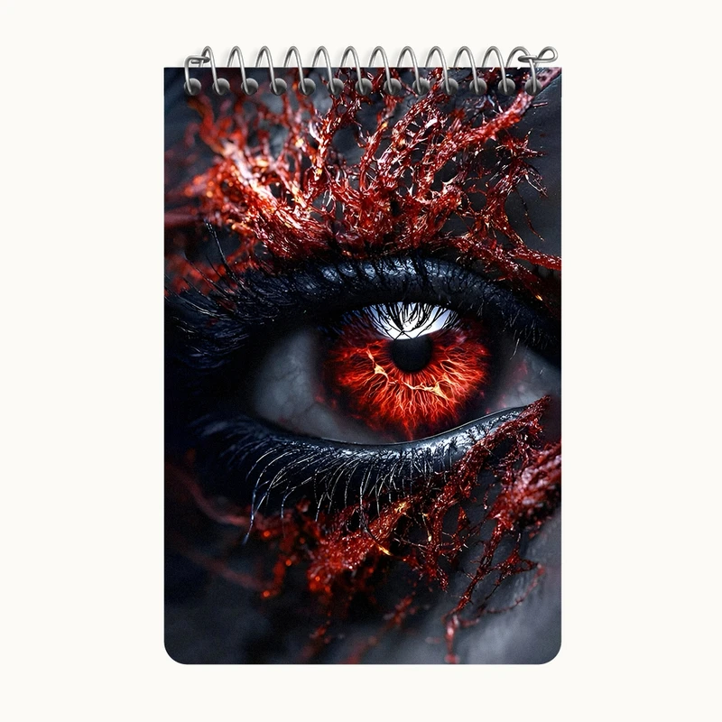 دفتر یادداشت 50 برگ خندالو طرح چشم کد F7808