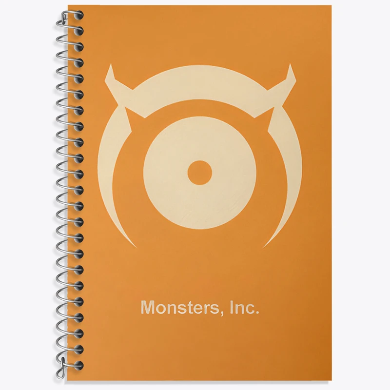 دفتر زبان 50 برگ خندالو مدل دو خط طرح انیمیشن کارخانه هیولاها (Monsters, Inc) کد N8555