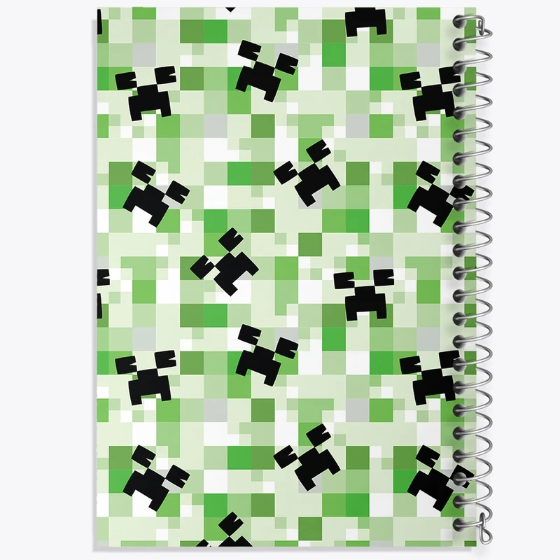 دفتر طراحی 50 برگ خندالو طرح ماینکرافت (Minecraft) کد N544