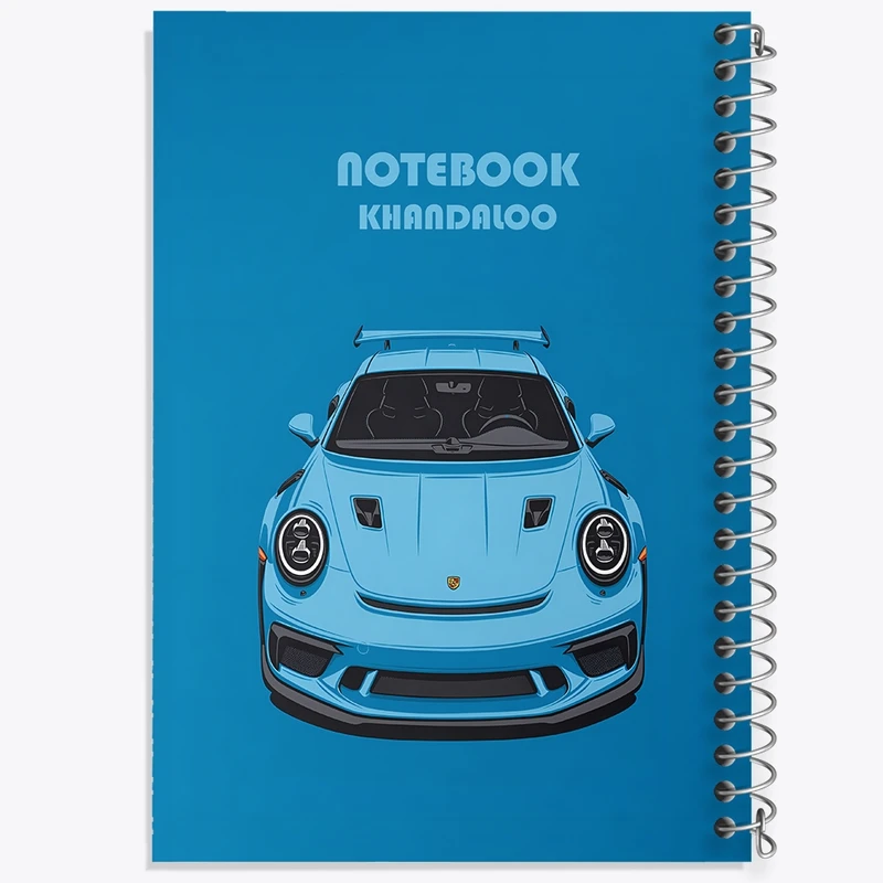 دفتر شطرنجی 50 برگ خندالو طرح پورشه (Porsche 911 GT3) کد N7539