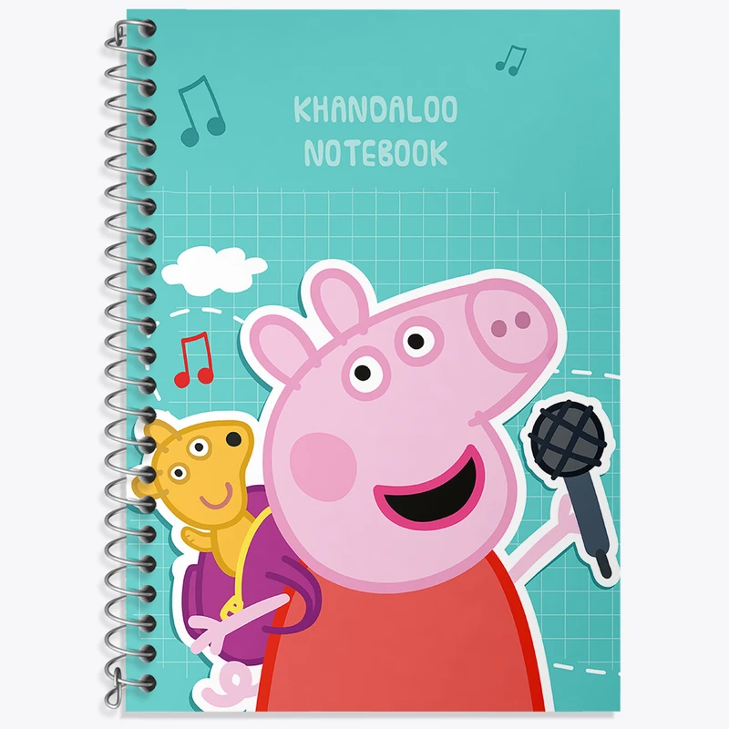 دفتر نت موسیقی 50 برگ خندالو طرح انیمیشن پپا پیگ (Peppa Pig) کد N9283